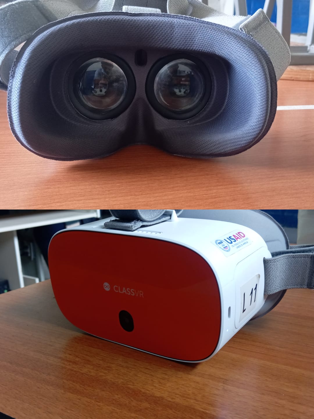 Persona usando lentes VR